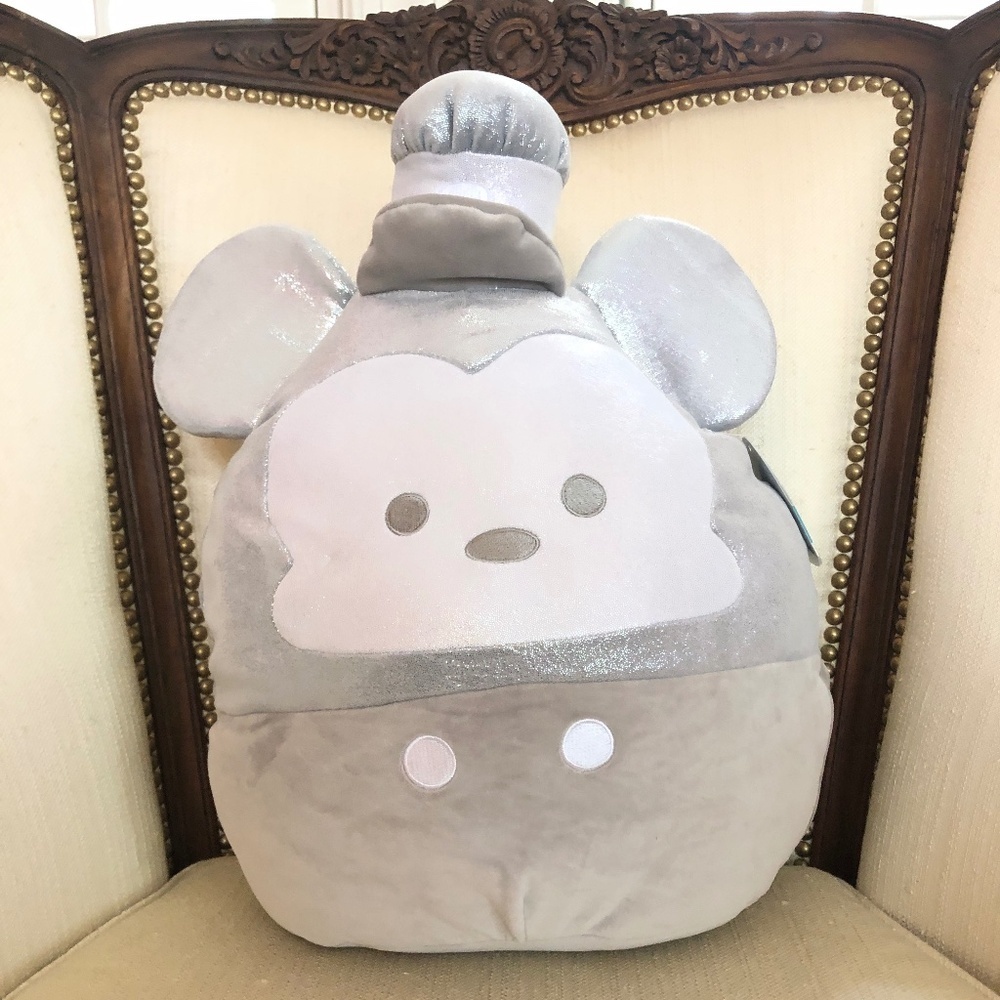 Squishmallow Disney 100 Silver Steamboat Willie Mickey Mouse 14” Plush NWT 2023